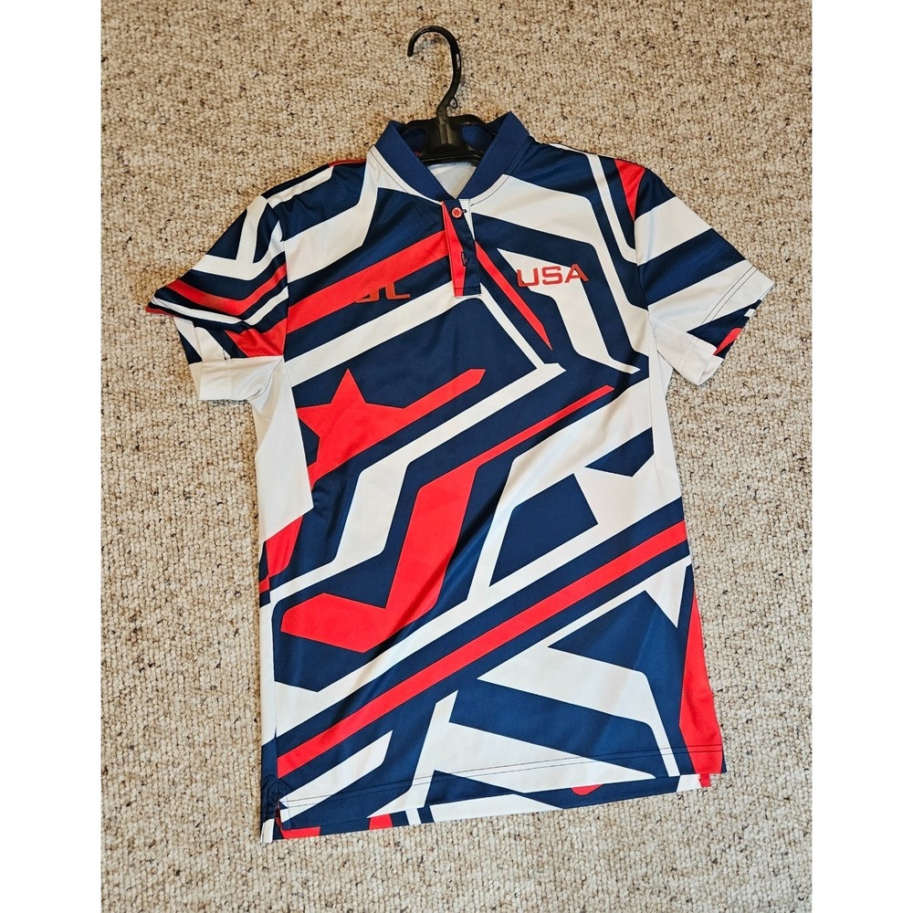 J.LINDEBERG 2024 Olympics Team USA Issued Golf Alois Polo Mens Small
